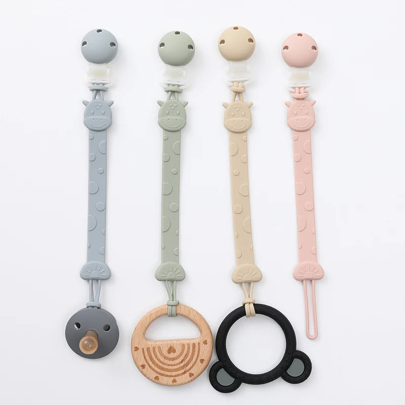 Clipe de Chupeta em Silicone – Conforto, Estilo e Segurança para o Seu Bebê