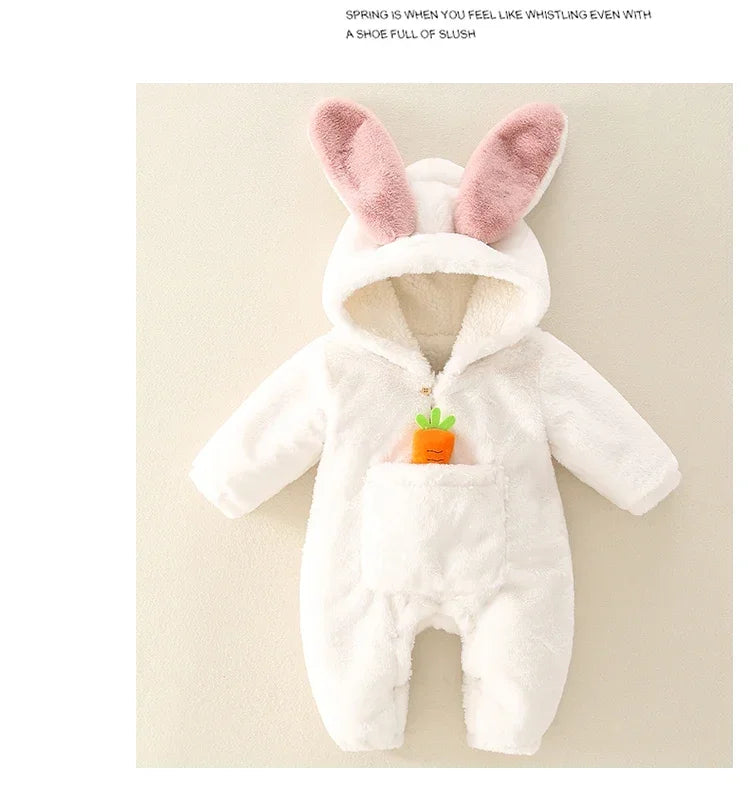 Macacão de coelhinho para Inverno Unissex