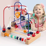 Load image into Gallery viewer, Brinquedo Educativo de Madeira – Labirinto de Contas Estilo Montessori
