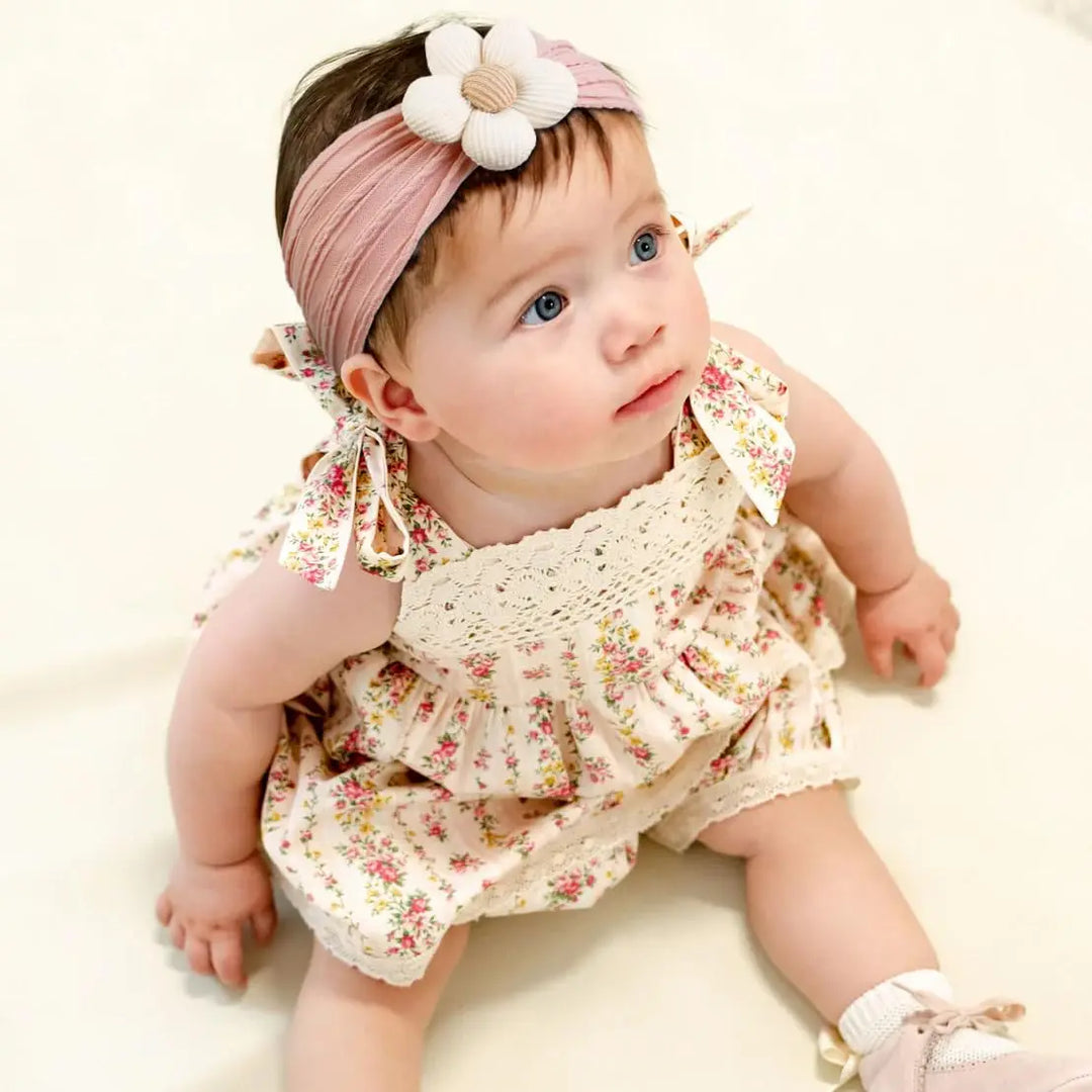 Faixa de Cabelo Floral para Bebê