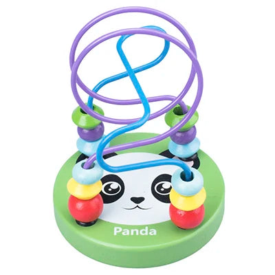 Brinquedo Educativo de Madeira – Labirinto de Contas Estilo Montessori