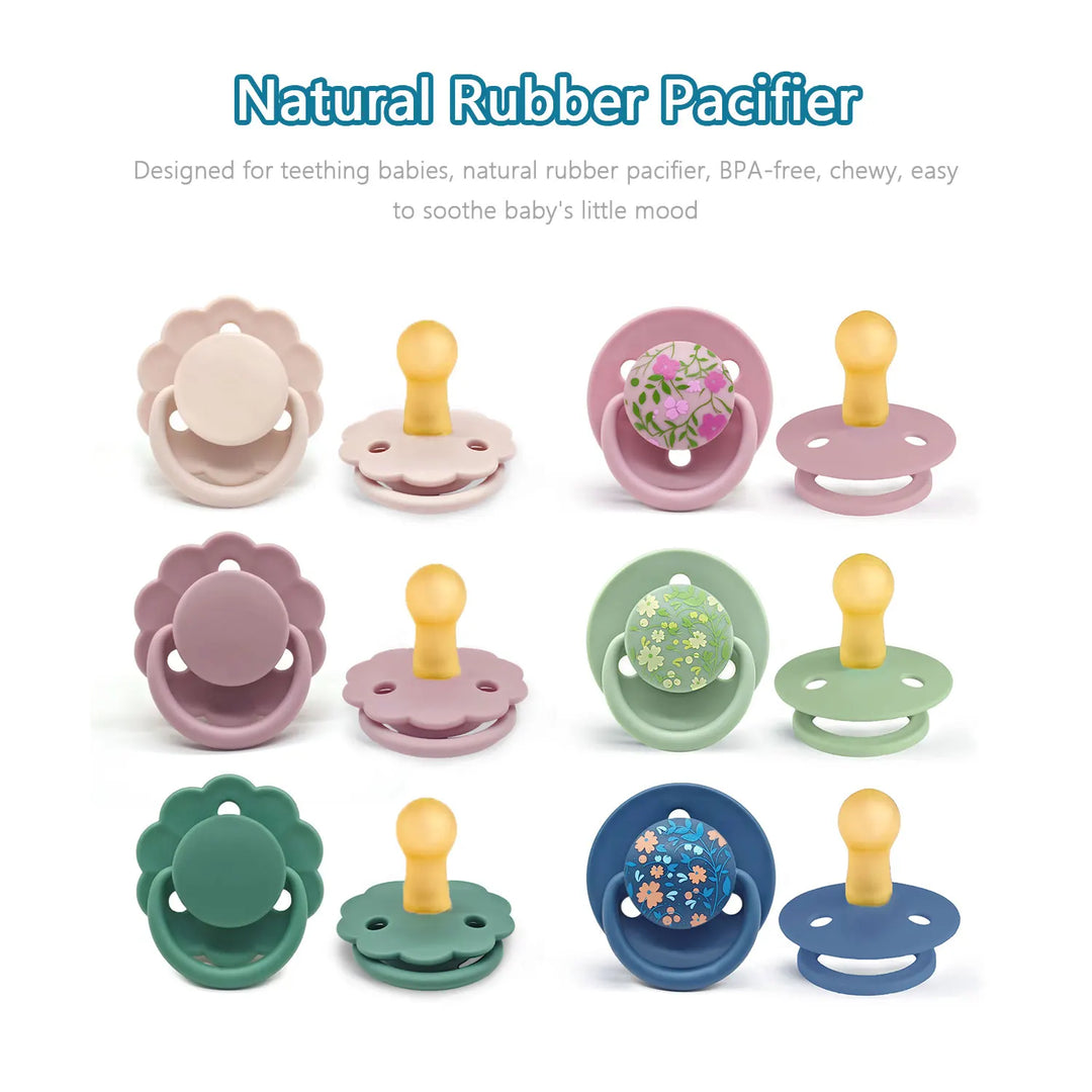 Chupeta de Silicone Floral
