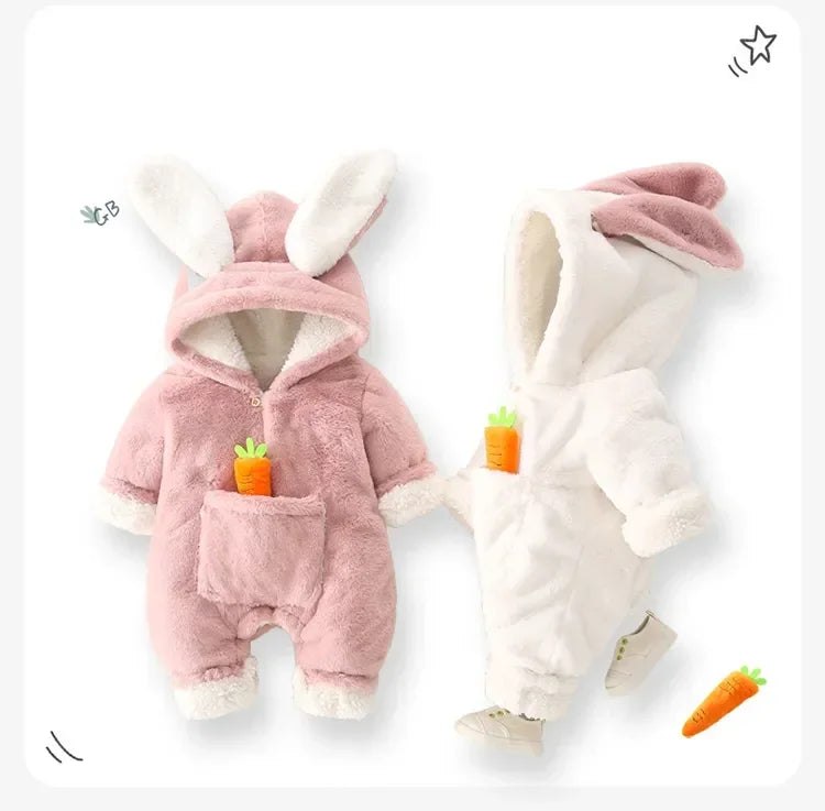 Macacão de coelhinho para Inverno Unissex