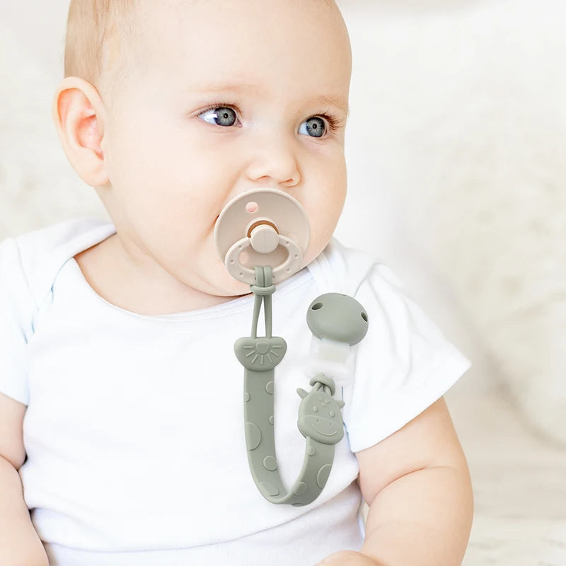 Clipe de Chupeta em Silicone – Conforto, Estilo e Segurança para o Seu Bebê