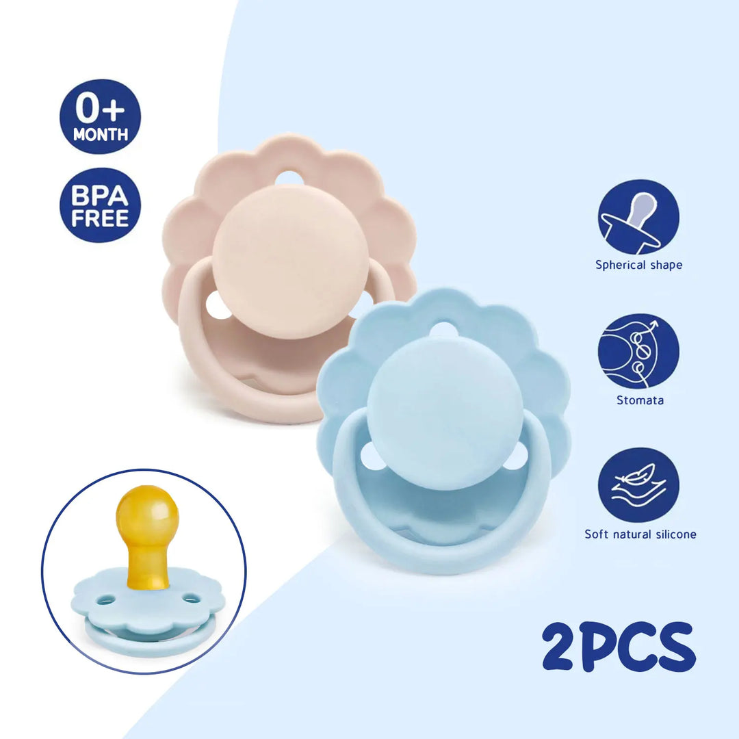 Chupeta de Silicone Floral