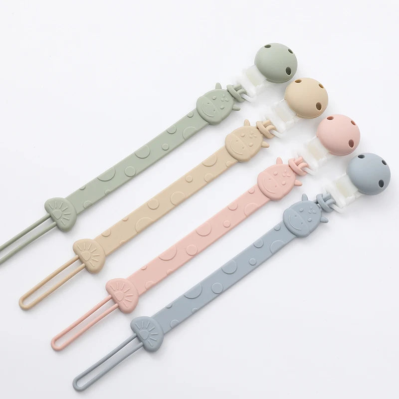 Clipe de Chupeta em Silicone – Conforto, Estilo e Segurança para o Seu Bebê