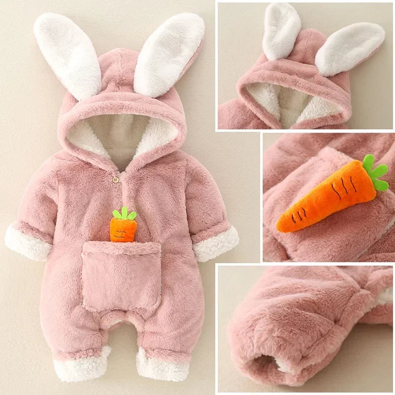 Macacão de coelhinho para Inverno Unissex