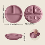 Load image into Gallery viewer, Conjunto de Pratos de Silicone Infantil