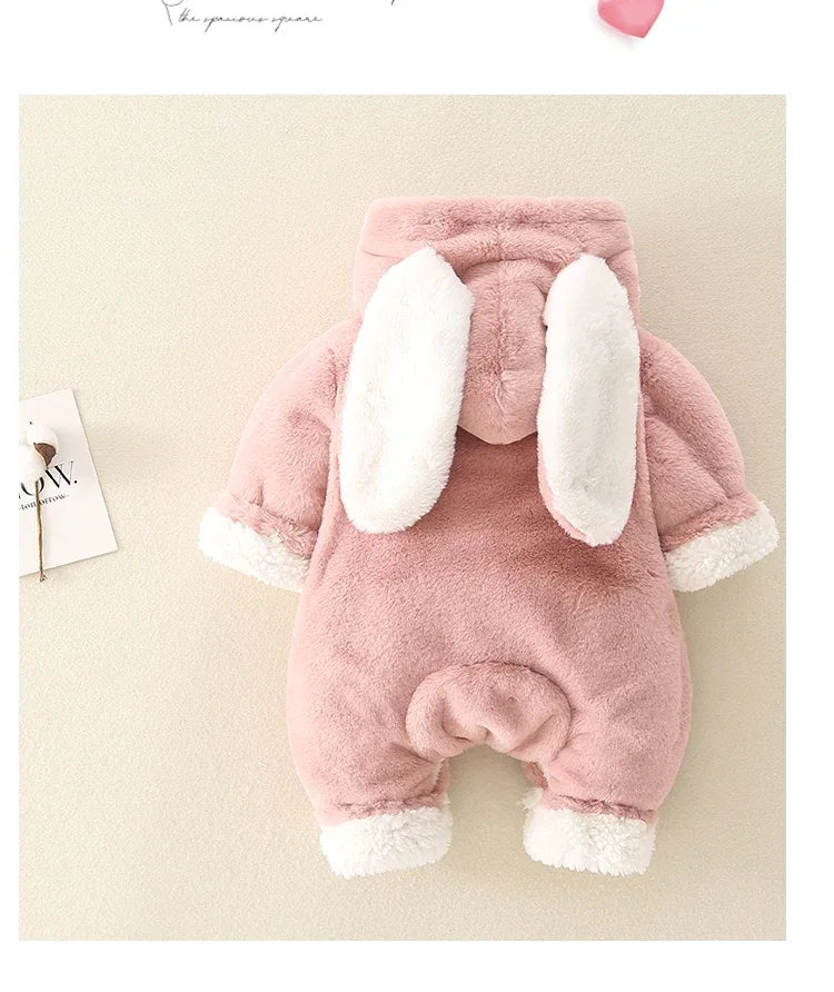 Macacão de coelhinho para Inverno Unissex