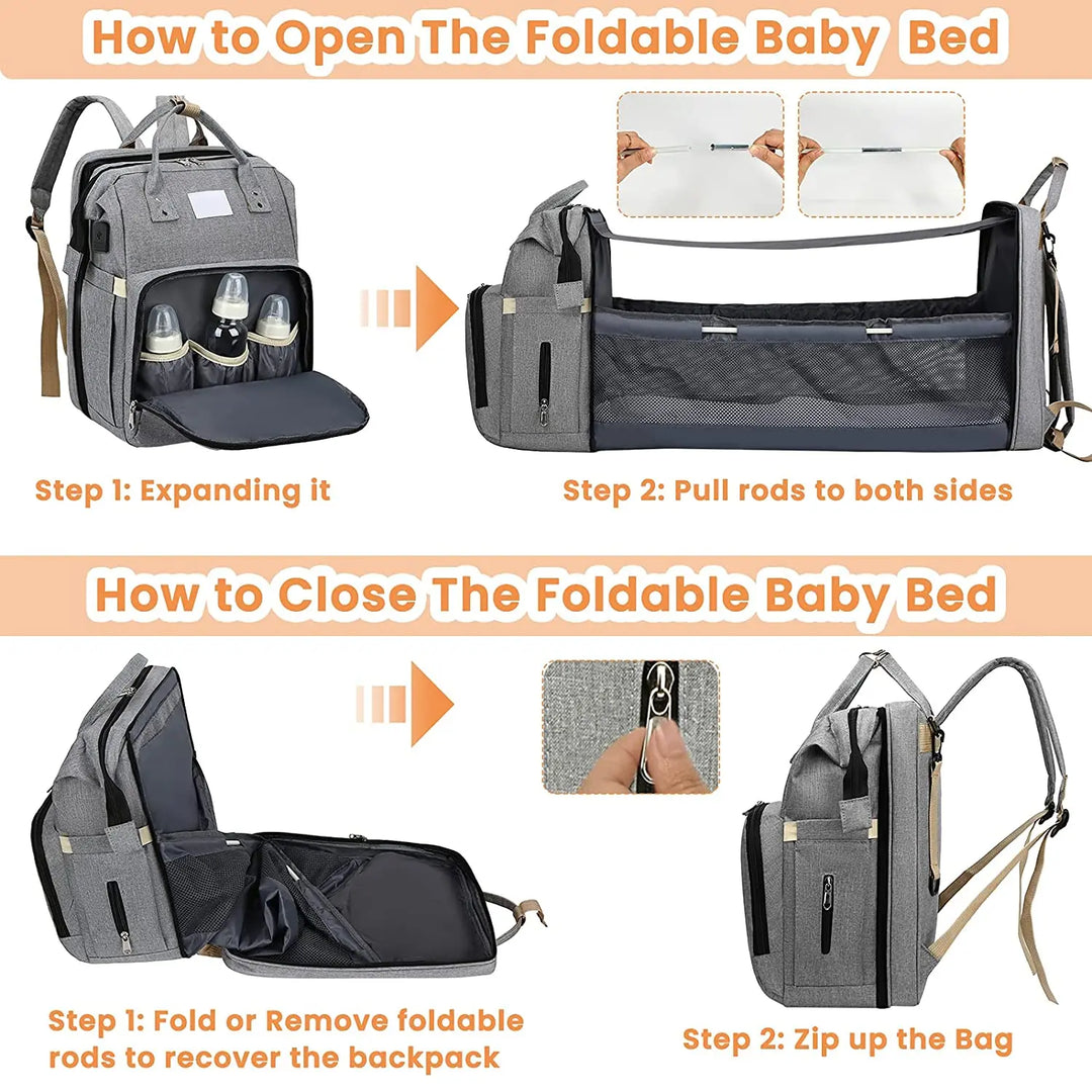 Mochila Frasqueira para Bebês