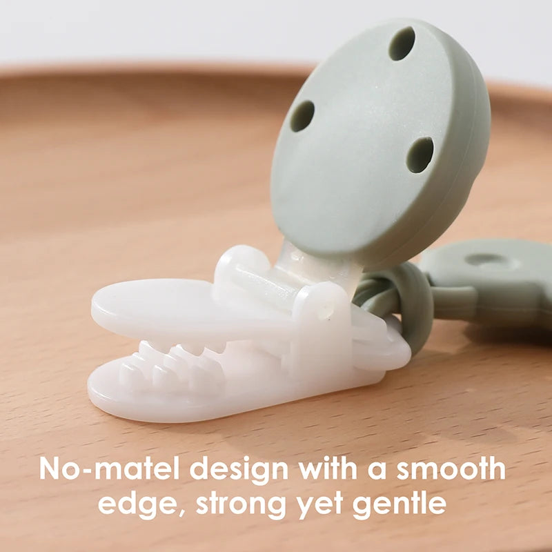Clipe de Chupeta em Silicone – Conforto, Estilo e Segurança para o Seu Bebê