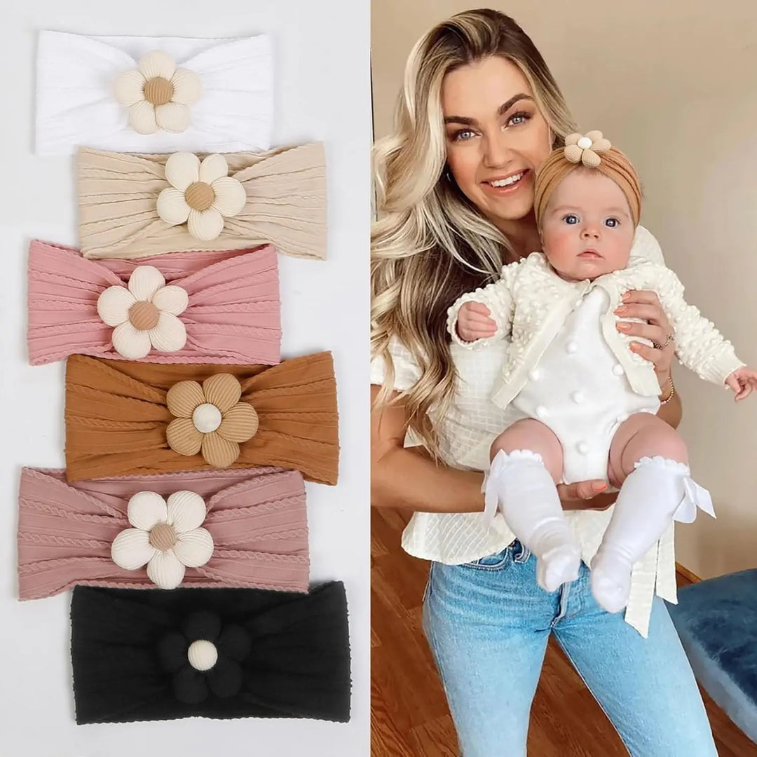 Faixa de Cabelo Floral para Bebê
