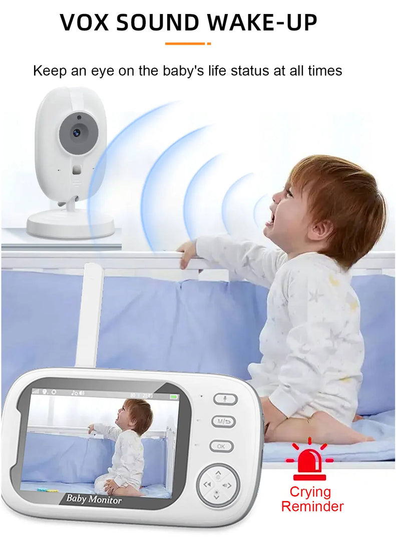 Babá Eletrônica com Câmera e Tela de 3.5"