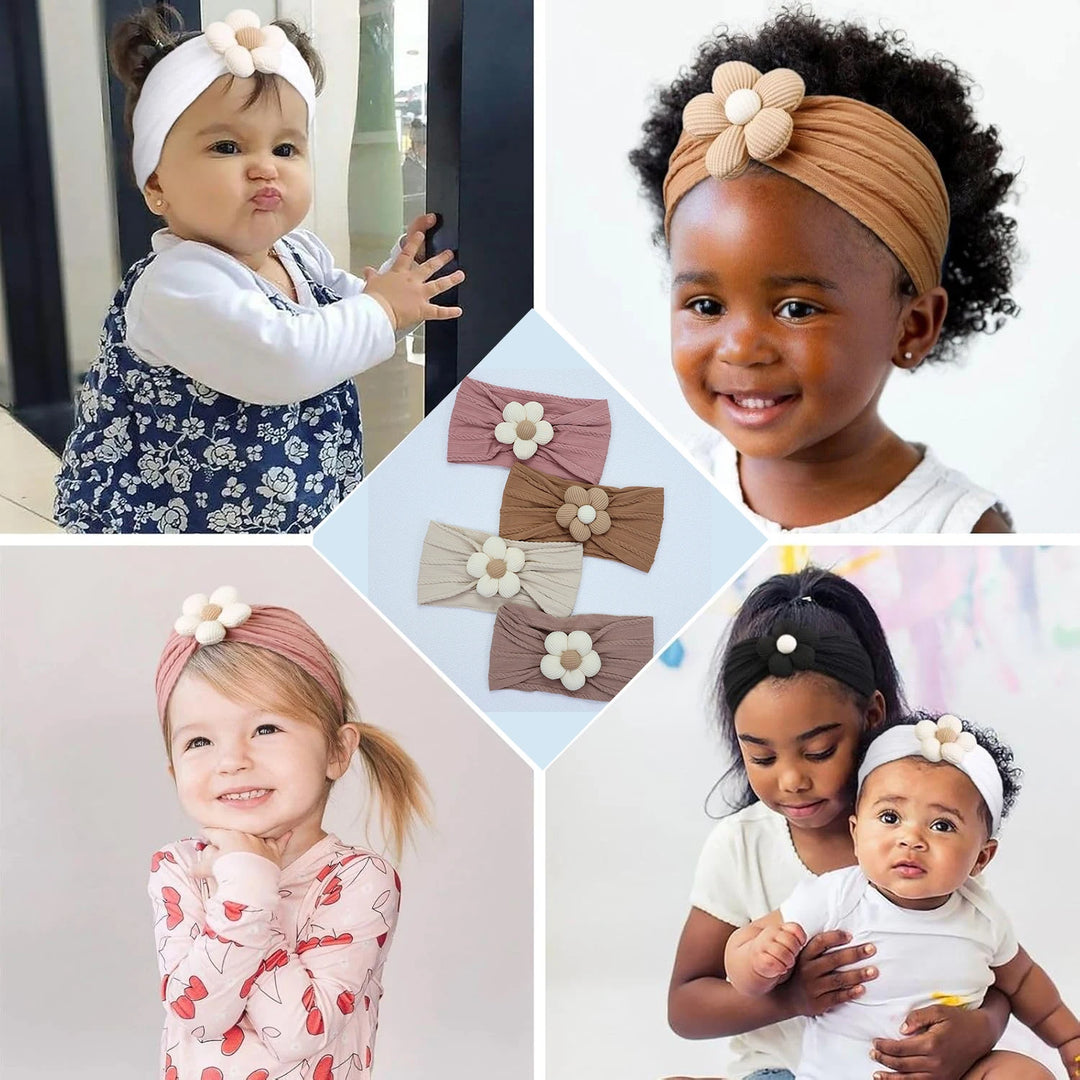 Faixa de Cabelo Floral para Bebê