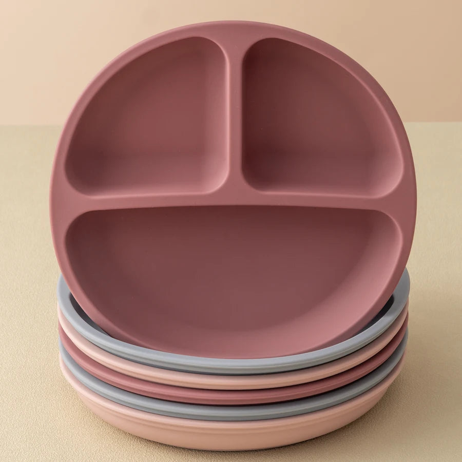 Conjunto de Pratos de Silicone Infantil