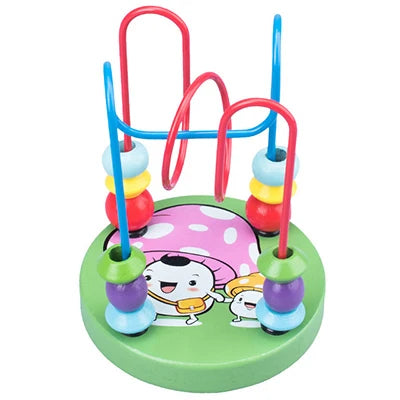 Brinquedo Educativo de Madeira – Labirinto de Contas Estilo Montessori