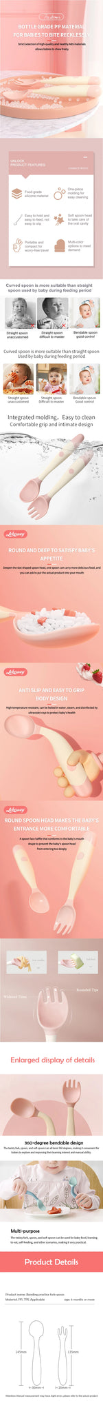 Load image into Gallery viewer, Talheres Infantis de Silicone
