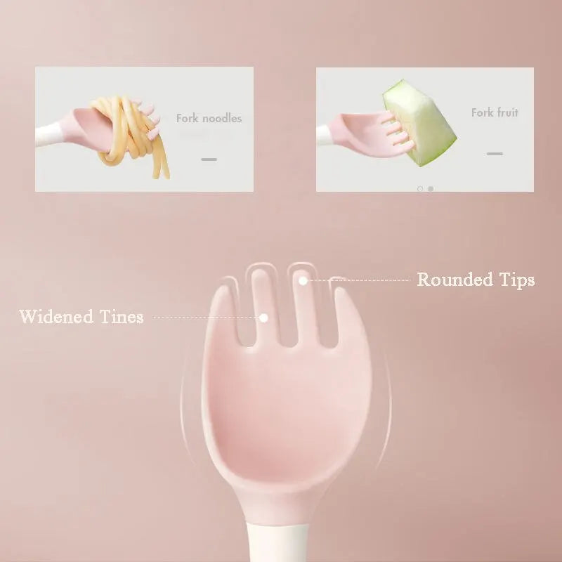 Talheres Infantis de Silicone